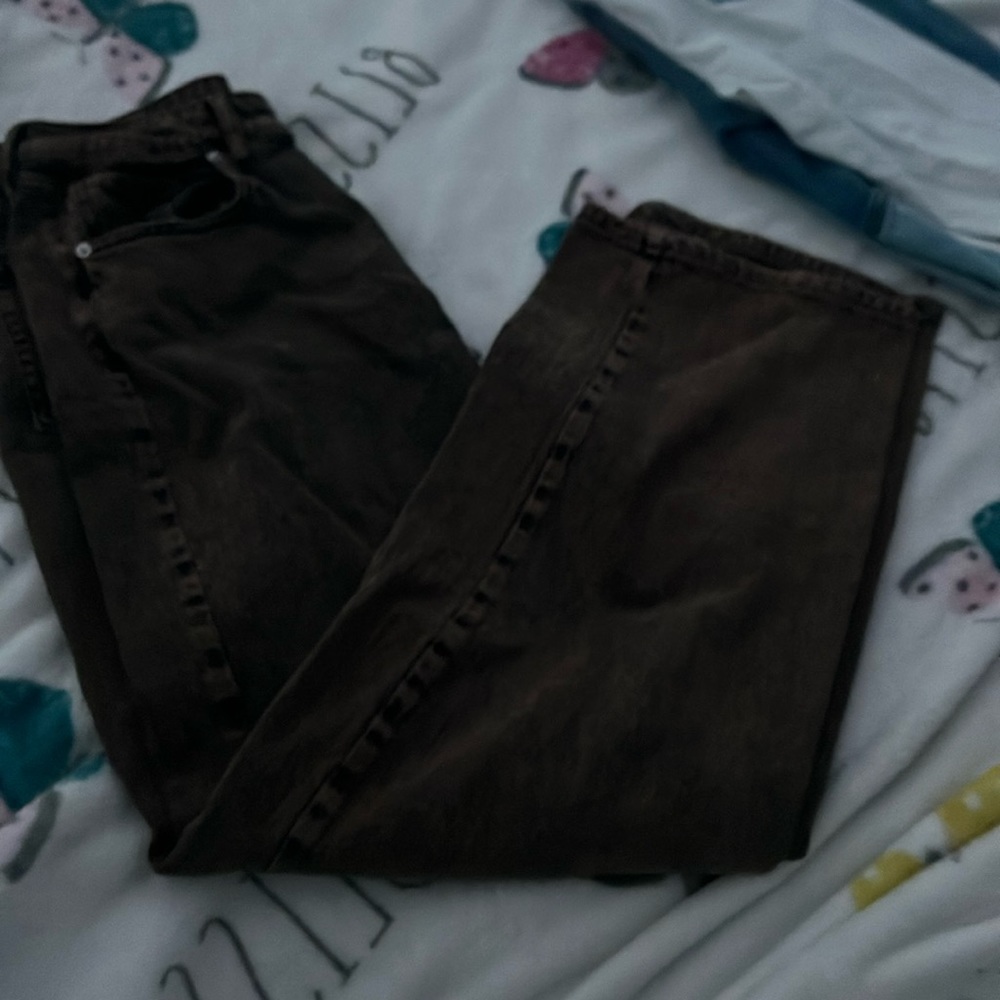 brown straight leg wild fable jeans